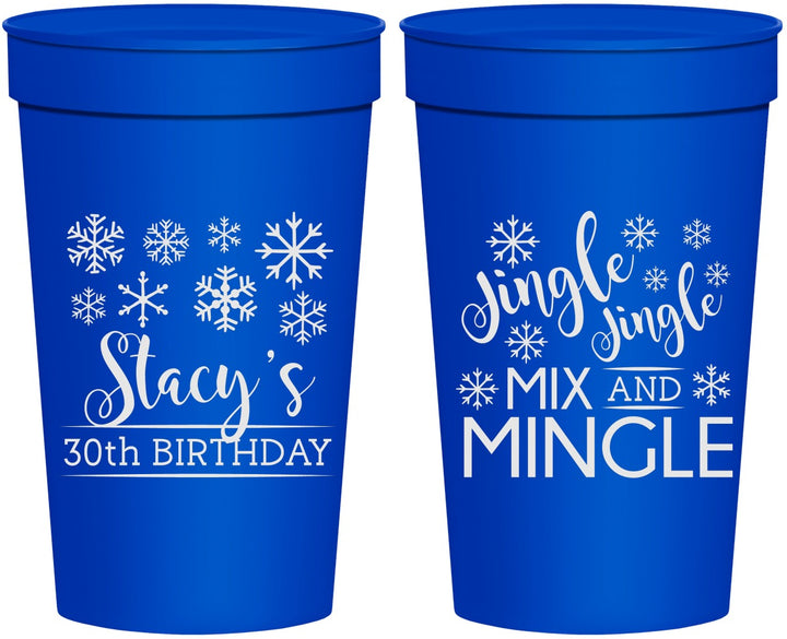 Personalized Birthday 32 oz Stadium Cups - 30th Christmas | 20188