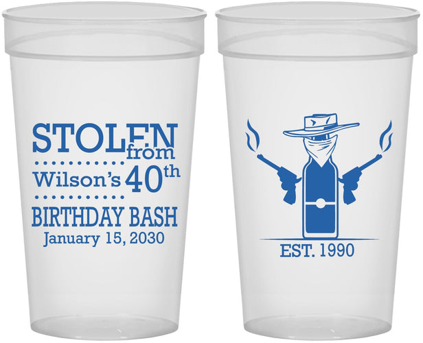 Personalized Birthday 32 oz Stadium Cups - 40th | 20193