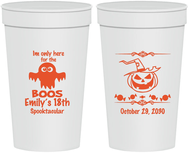 Personalized Birthday 32 oz Stadium Cups - 18th Halloween | 20199