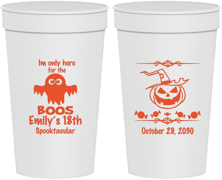 Personalized Birthday 32 oz Stadium Cups - 18th Halloween | 20199