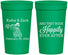 Personalized Wedding 32 oz Stadium Cups - Happily Ever After Tractor | 202