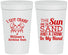 Personalized Birthday 32 oz Stadium Cups - Sun Sand Drink Hand | 20205