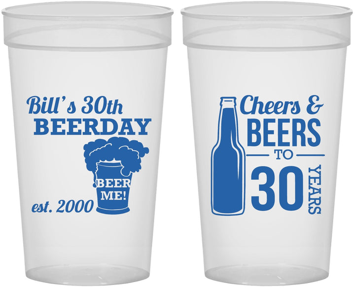 Personalized Birthday 32 oz Stadium Cups - 30th | 20215