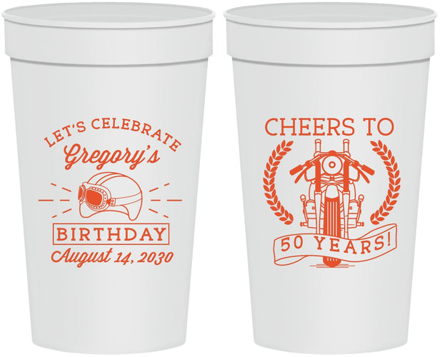 Personalized Birthday 32 oz Stadium Cups - Cheers To 50 Years | 20220