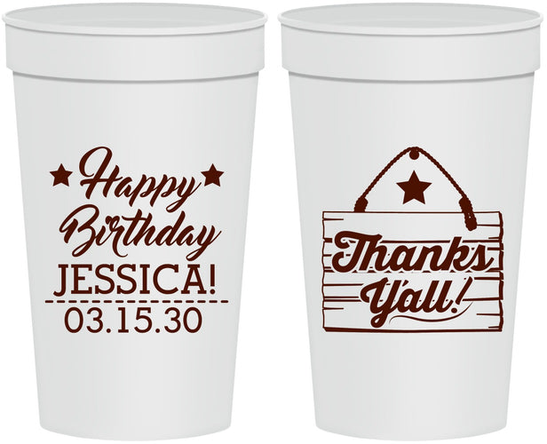 Personalized Birthday 32 oz Stadium Cups - Country Farm | 20221