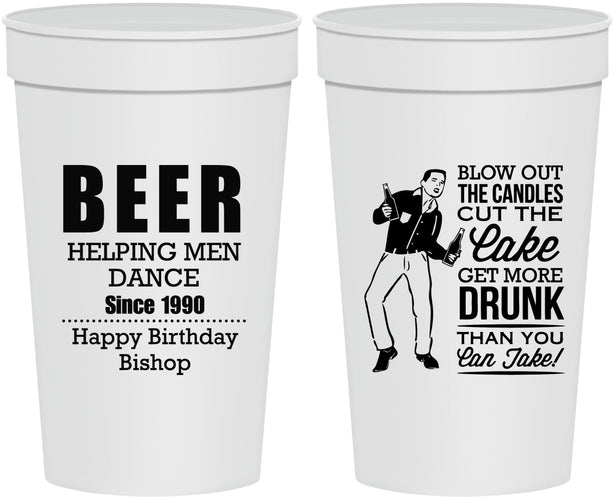 Personalized Birthday 32 oz Stadium Cups - 40th | 20231