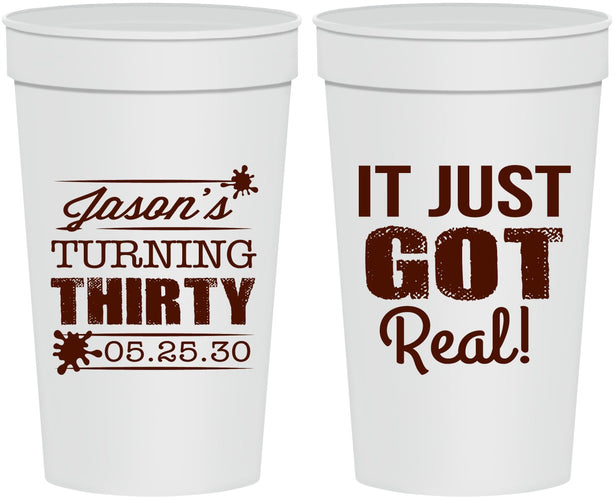 Personalized Birthday 32 oz Stadium Cups - 30th | 20235