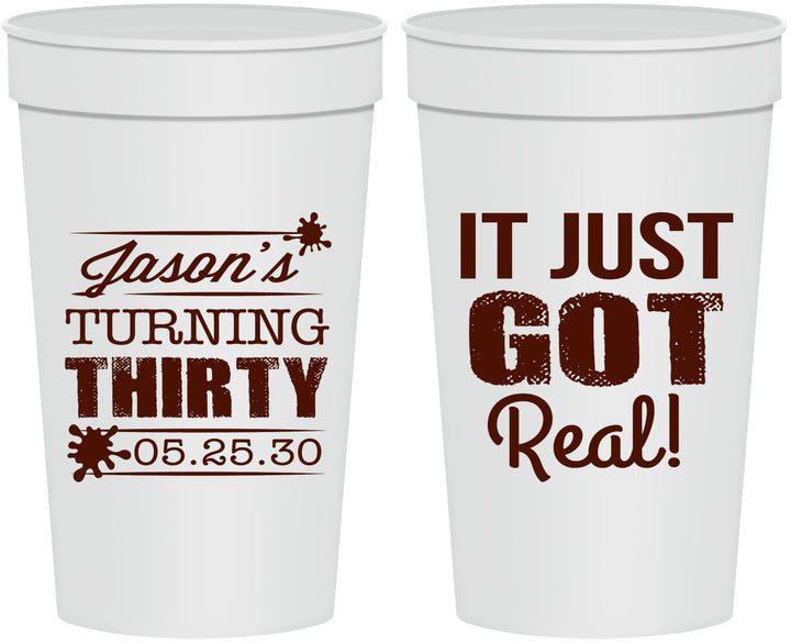 Personalized Birthday 32 oz Stadium Cups - 30th | 20235