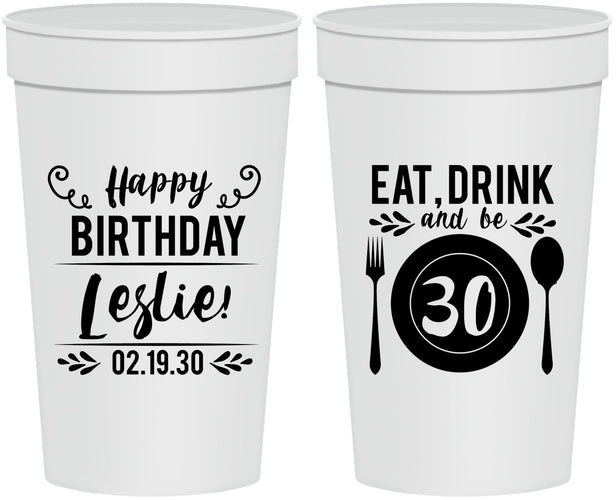 Personalized Birthday 32 oz Stadium Cups - 30th | 20240