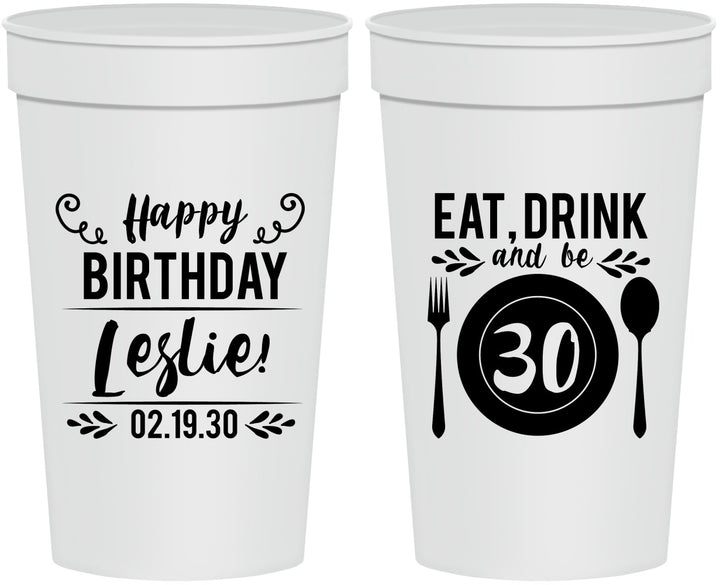 Personalized Birthday 32 oz Stadium Cups - 30th | 20240