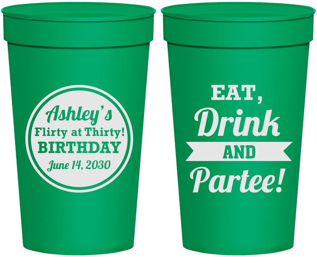 Personalized Birthday 32 oz Stadium Cups - 30th | 20242