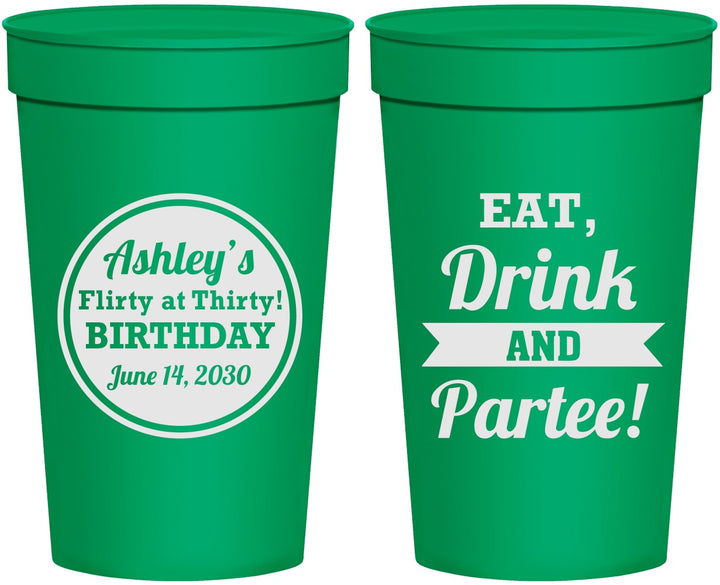 Personalized Birthday 32 oz Stadium Cups - 30th | 20242