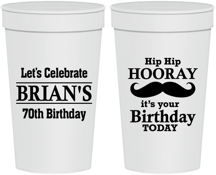 Personalized Birthday 32 oz Stadium Cups - 70th | 20251