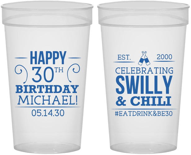 Personalized Birthday 32 oz Stadium Cups - 30th | 20257