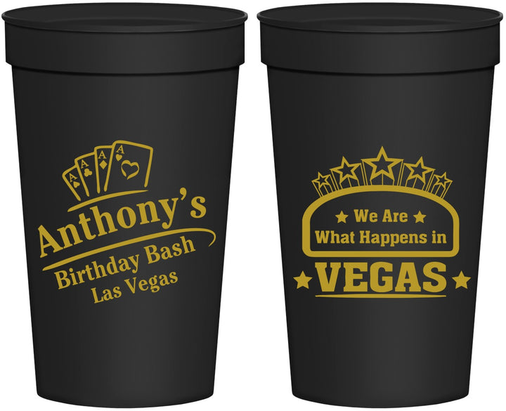 Personalized Birthday 32 oz Stadium Cups - Las Vegas | 20264