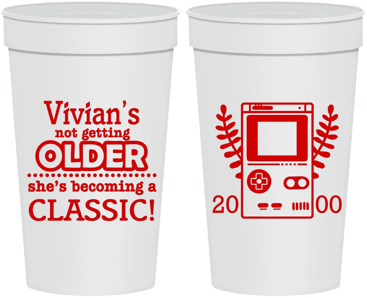 Personalized Birthday 32 oz Stadium Cups - 30th Video Games | 20267