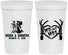 Personalized Wedding 32 oz Stadium Cups - Mr And Mrs Skeleton | 204
