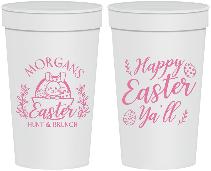 Personalized Easter 32 oz Stadium Cups - Easter Bunny | 210010
