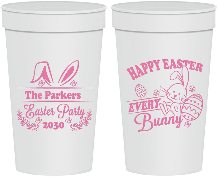 Personalized Easter 32 oz Stadium Cups - Bunny Eggs | 210019