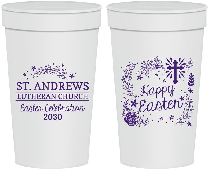 Personalized Easter 32 oz Stadium Cups - Easter Sunday | 210028