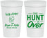 Personalized Wedding 32 oz Stadium Cups - The Hunt Is Over | 216