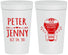 Personalized Wedding 32 oz Stadium Cups - Hot Air Balloon | 219