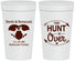 Personalized Wedding 32 oz Stadium Cups - The Hunt Is Over Deer | 220