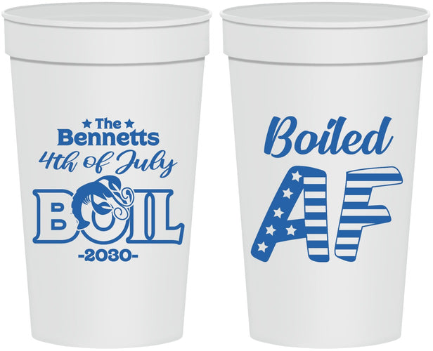 Personalized 4th Of July 32 oz Stadium Cups - Crawfish Boil | 220017