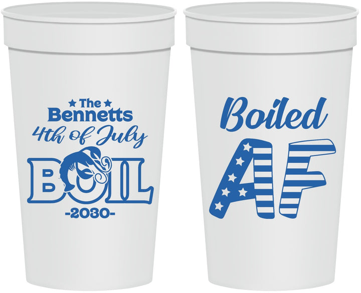 Personalized 4th Of July 32 oz Stadium Cups - Crawfish Boil | 220017