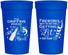 Personalized 4th Of July 32 oz Stadium Cups - Beach Red White Blue | 220019