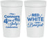 Personalized 4th Of July 32 oz Stadium Cups - Red White Booze | 220045