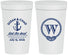 Personalized Wedding 32 oz Stadium Cups - Monogram Nautical | 226