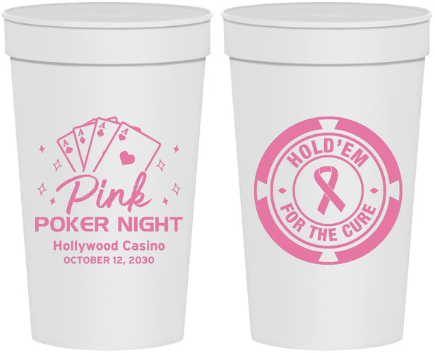 Personalized Awareness 32 oz Stadium Cups - Poker Casino | 230013