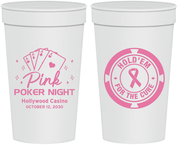 Personalized Awareness 32 oz Stadium Cups - Poker Casino | 230013