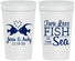 Personalized Wedding 32 oz Stadium Cups - Two Less Fish In The Sea | 231