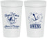 Personalized Wedding 32 oz Stadium Cups - The Perfect Catch | 232