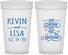 Personalized Wedding 32 oz Stadium Cups - Eat Drink Be Married | 239