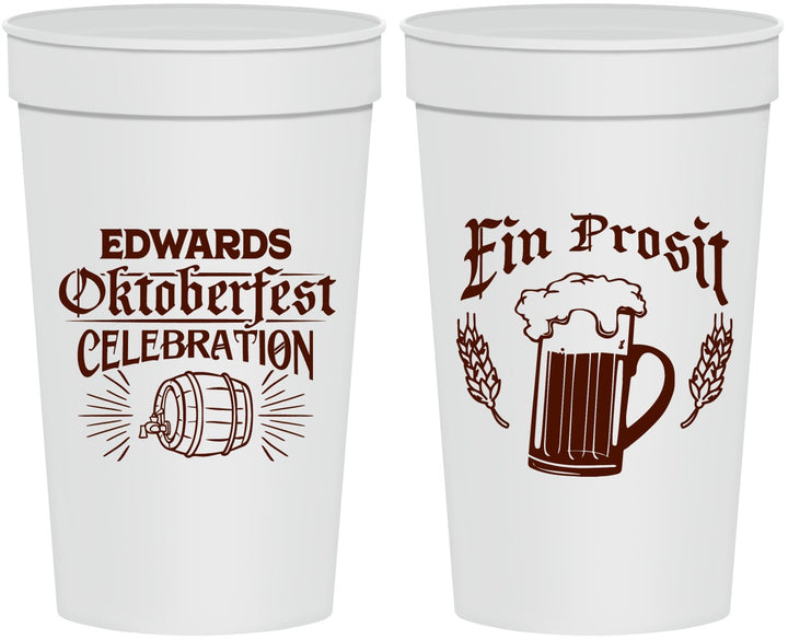 Personalized Oktoberfest 32 oz Stadium Cups - Ein Prosit | 240002