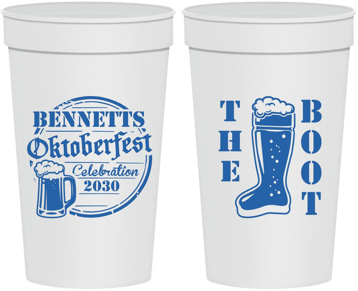 Personalized Oktoberfest 32 oz Stadium Cups - Boot | 240004