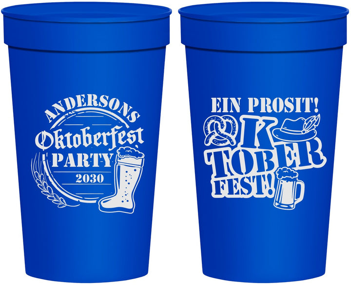 Personalized Oktoberfest 32 oz Stadium Cups - Ein Prosit | 240005