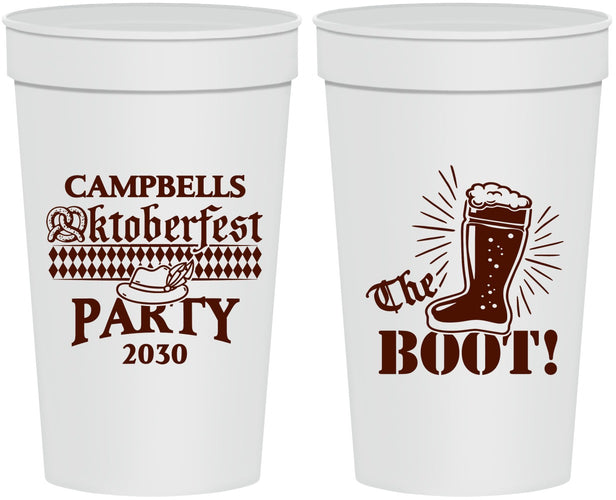 Personalized Oktoberfest 32 oz Stadium Cups - Boot | 240006