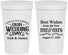 Personalized Wedding 32 oz Stadium Cups - Best Wishes Mr And Mrs | 242