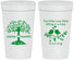 Personalized Wedding 32 oz Stadium Cups - Two Little Love Birds | 249