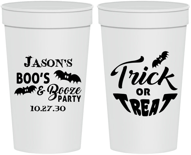 Personalized Halloween 32 oz Stadium Cups - Trick Or Treat | 250002