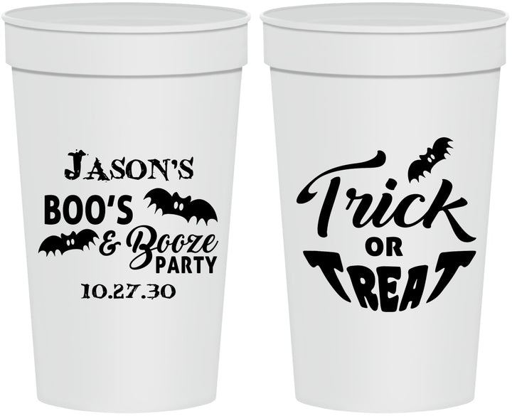 Personalized Halloween 32 oz Stadium Cups - Trick Or Treat | 250002