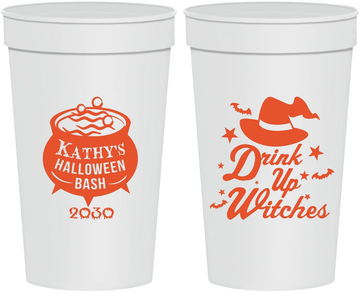 Personalized Halloween 32 oz Stadium Cups - Drink Up Witches | 250004