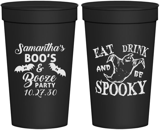 Personalized Halloween 32 oz Stadium Cups - Ghost Spooky Boo | 250007