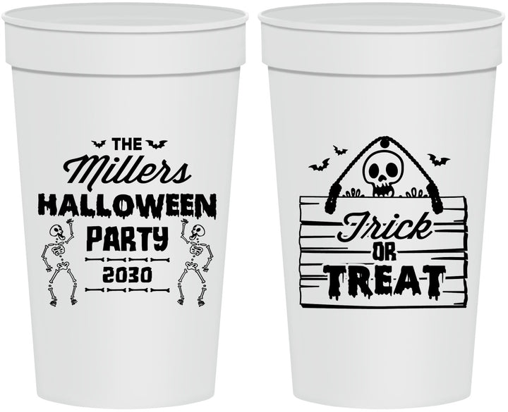 Personalized Halloween 32 oz Stadium Cups - Trick Or Treat | 250010