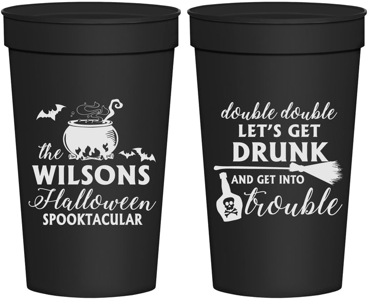 Personalized Halloween 32 oz Stadium Cups - Witch | 250011