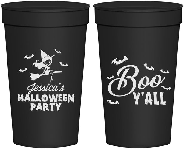 Personalized Halloween 32 oz Stadium Cups - Witch Boo | 250015